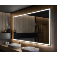 Большое зеркало в ванну с подсветкой Люмиро