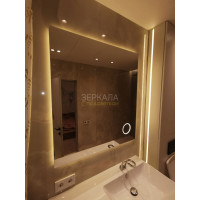 Зеркало с внутренней подсветкой для ванной комнаты Прайм